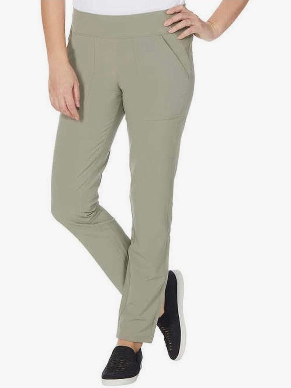 Weatherproof Vintage Stretch Pant NWOT | Large • Olivine • Slim Fit • Comfort